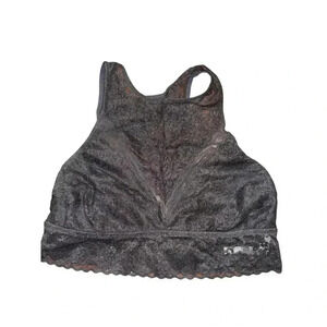 AERIE black lace bralette size M medium